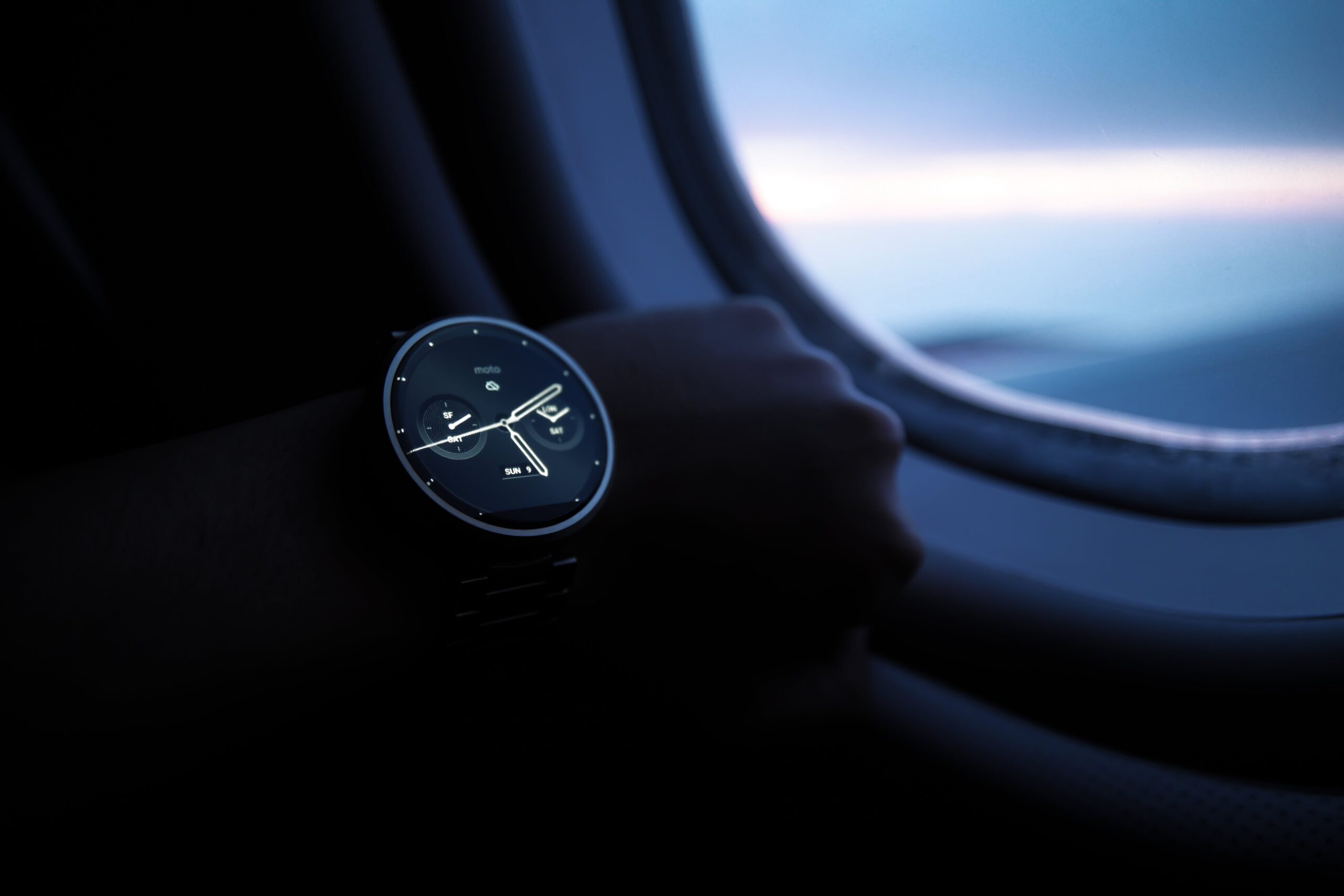 The Future of NFT - Wristwatch on a Plane